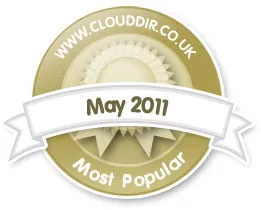 Cloud Hosting Directory UK award badge, 2011