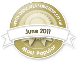 Dedicated Hosting Directory UK award badge, 2011