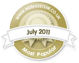 Web Hosting Directory UK award badge, 2011